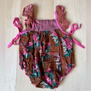Pink Chicken Bubble Romper